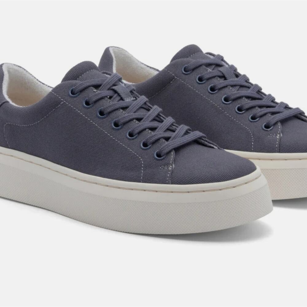 ABEO Jumpstreet Navy / Neutral Canvas Classic Platform Sneaker 8.5